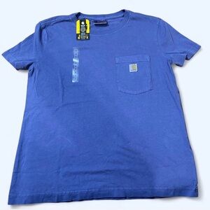 Carhartt Women Classic Blue Tee with Pocket